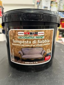 Effetto sabbia Decorativo per Interni – Pittura murale a pennello – Lt 3 SILVER